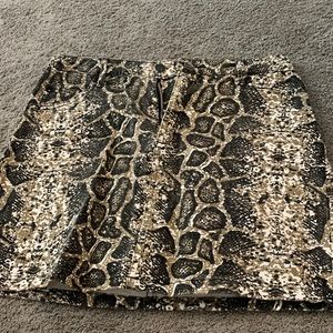 Animal print skirt